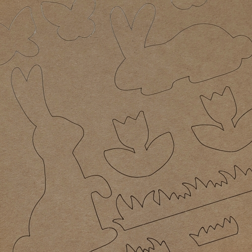 Bastelbogen "Osterbild 2"  zum Gestalten & Verzieren